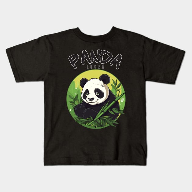 Panda Lover Kids T-Shirt by Yopi